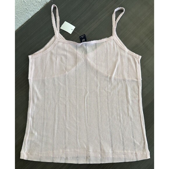 Y2K GAP Pink Cami Tank Top w Bow And Lace Size XL (2005 Vintage NWT) Bella Swan - Picture 5 of 6